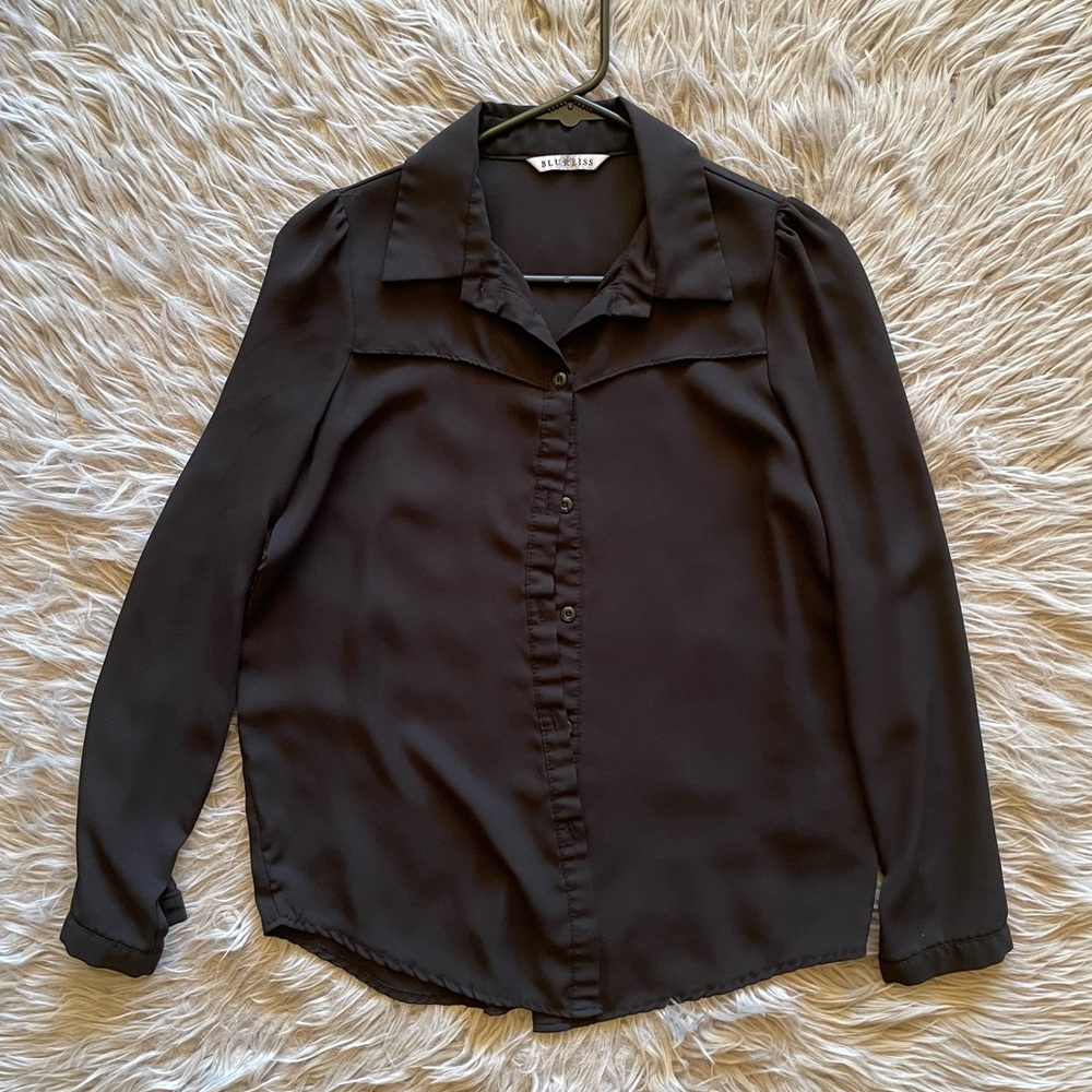 Flimsy blouse, black, size S
